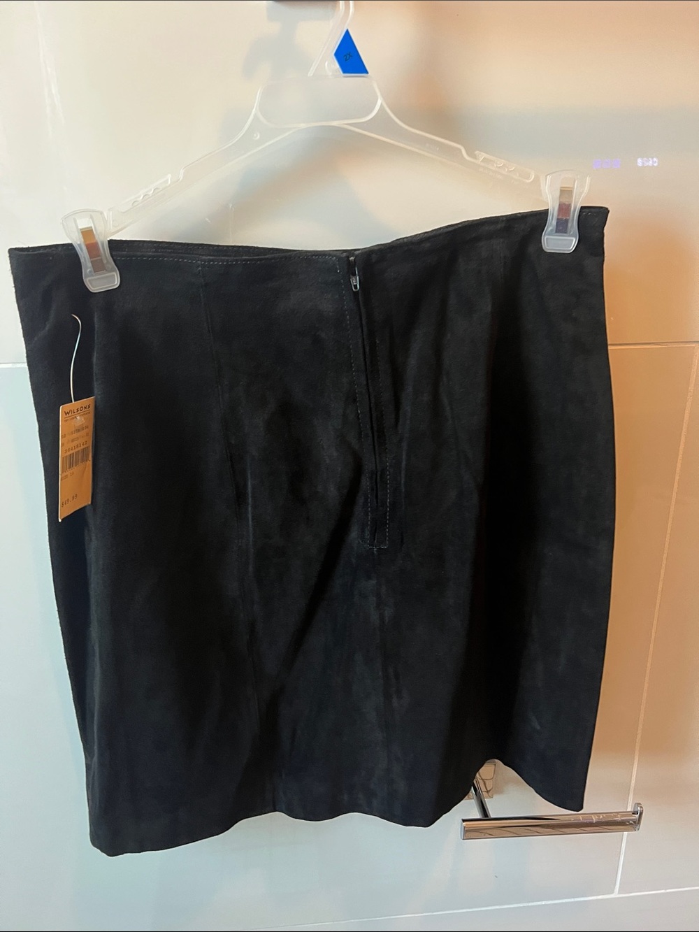 Wilson’s Leather black suede miniskirt #2 size 14